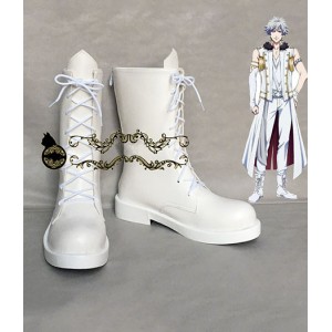 Uta no Prince-sama : Kurosaki Ranmaru Blanc Boots Chaussures Cosplay