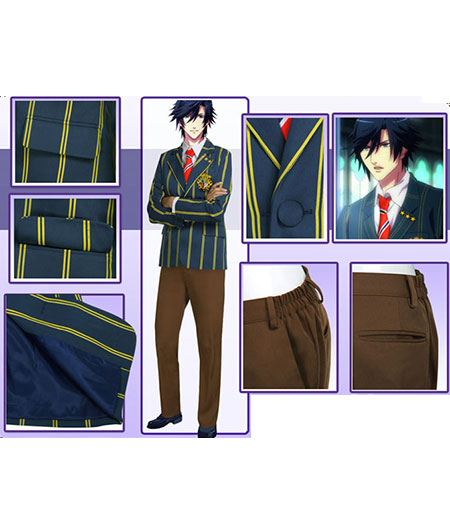 Uta no Prince-sama : Ichinose Tokiya Vert Foncé Uniforme Costume Cosplay Achat