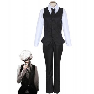 Tokyo Ghouls : Noir Kaneki Ken Café Uniforme De Travail Costumes Cosplay Achat