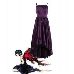 Tokyo Ghouls : Touka Kirishima Pourpre Robe Costume Cosplay Vente Chaude