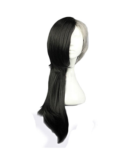 Tokyo Ghouls : 80cm Long Uta Femme Blanc Et Noir Wig Cosplay