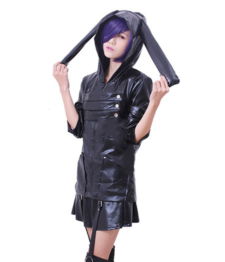 Tokyo Ghouls : Cuir Noir Touka Kirishima Costume Cosplay Acheter