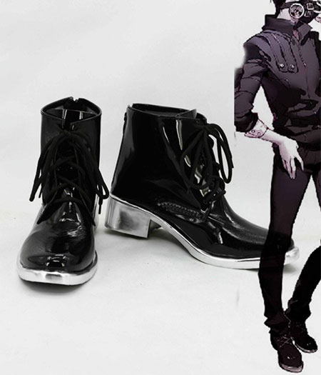 Tokyo Ghoul : Noir Kaneki Ken Taille Haute Chaussures Cosplay