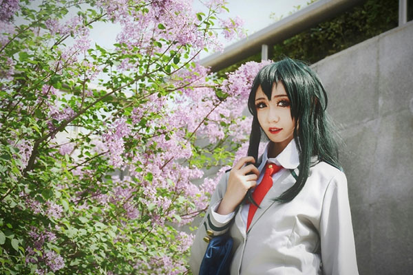 Asui Tsuyu Femmes Cosplay Album Photos Vente Chaude