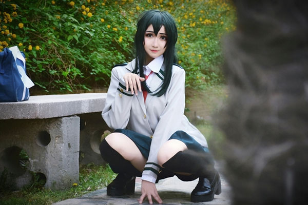 Asui Tsuyu Femmes Cosplay Album Photos Vente Chaude