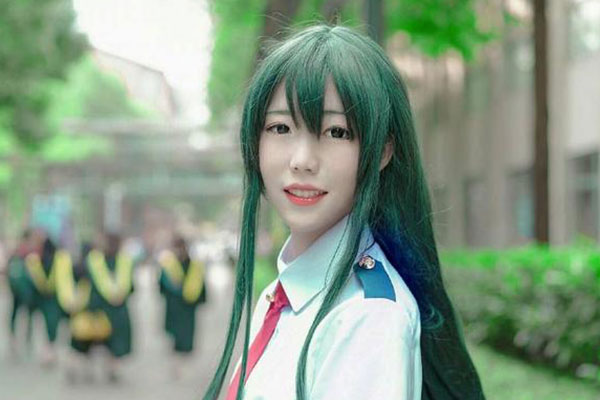 Asui Tsuyu Femmes Cosplay Album Photos Vente Chaude