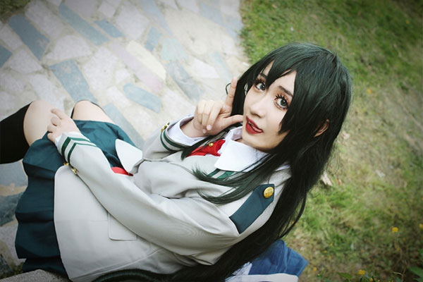 Asui Tsuyu Femmes Cosplay Album Photos Vente Chaude